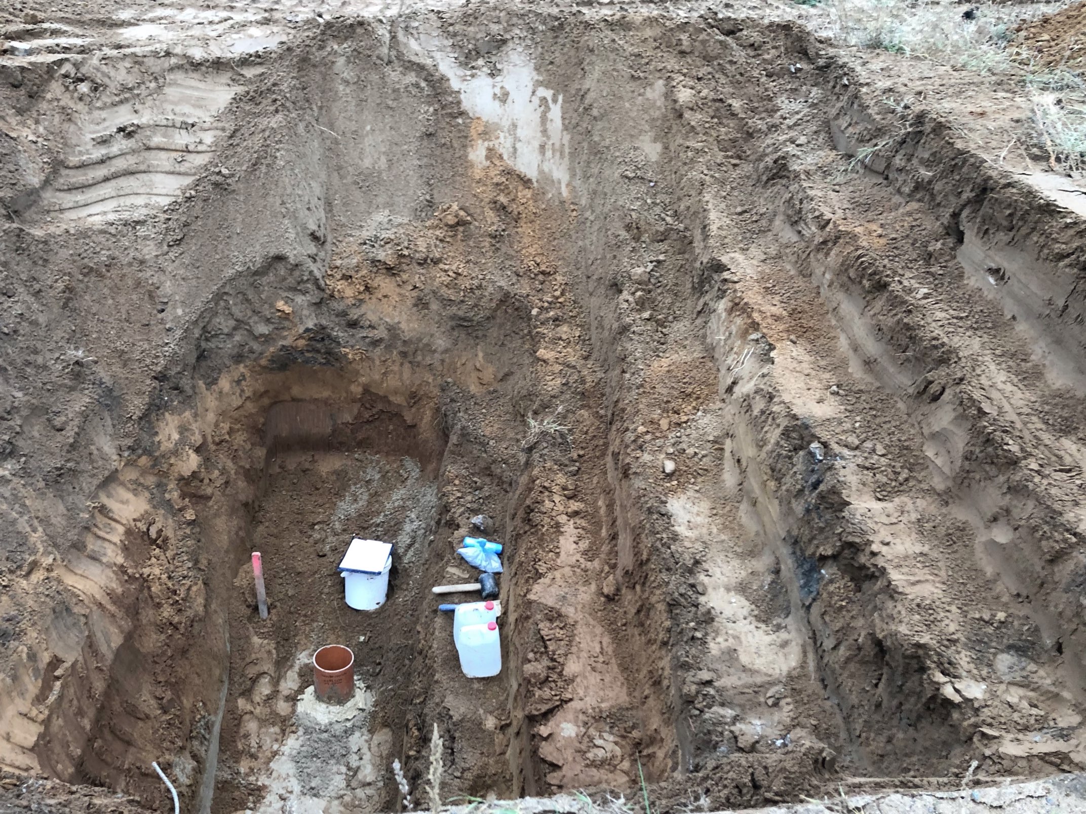 Absinkversuch kugelfoermiger Stroemungsbereich